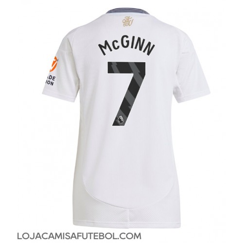 Camisa de Futebol Aston Villa John McGinn #7 Equipamento Secundário Mulheres 2024-25 Manga Curta